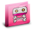 Folder Casette Pink Icon
